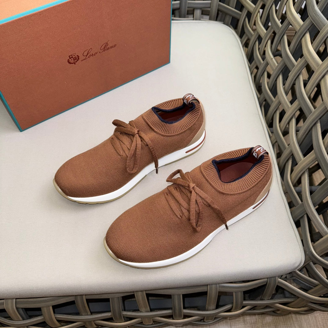 Loro Piana Flexy Walk Wool Knit Sneakers