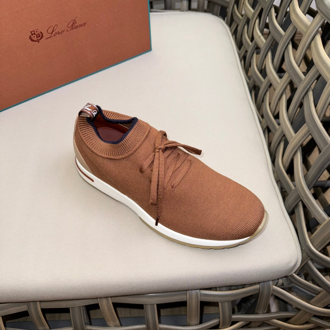 Loro Piana Flexy Walk Wool Knit Sneakers