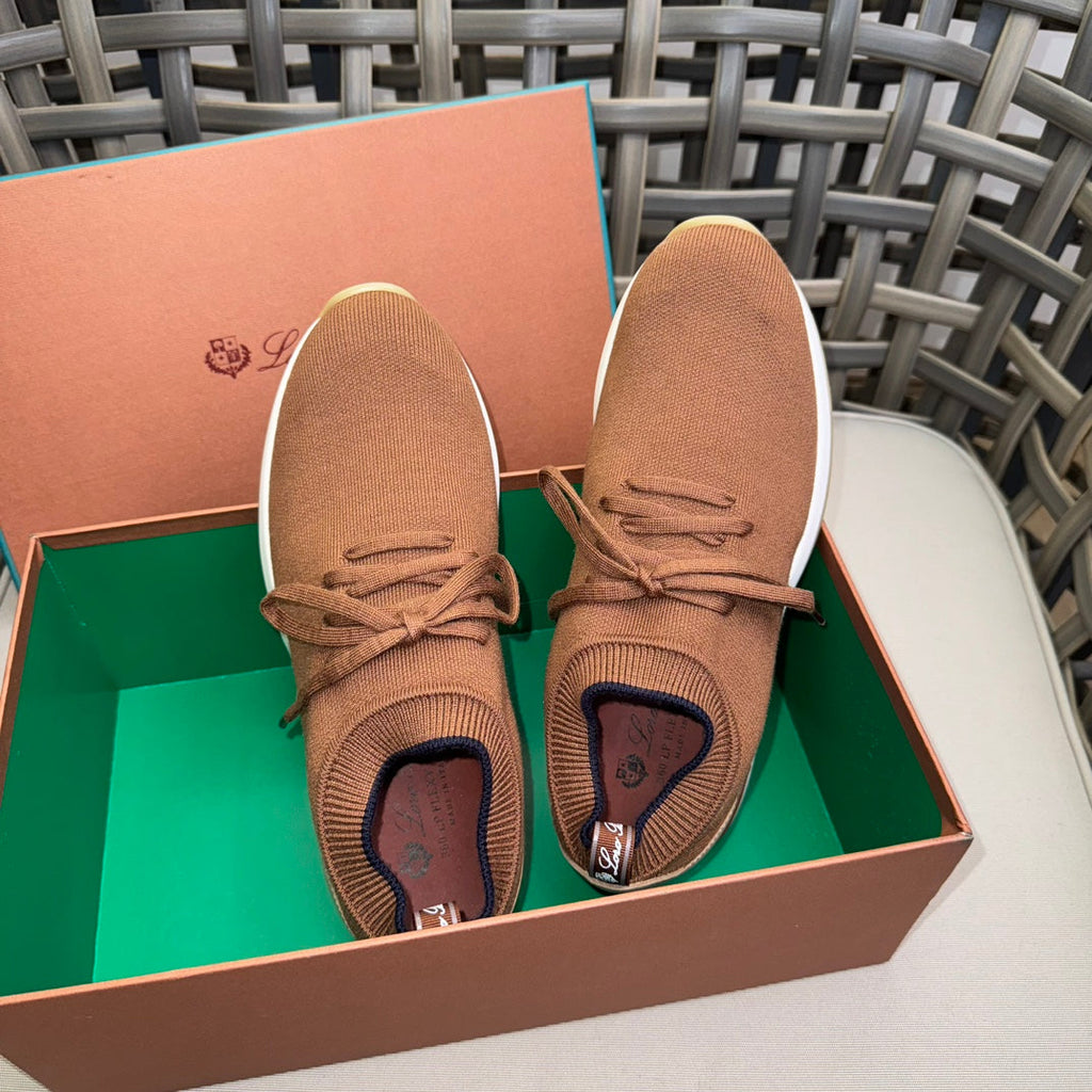 Loro Piana Flexy Walk Wool Knit Sneakers
