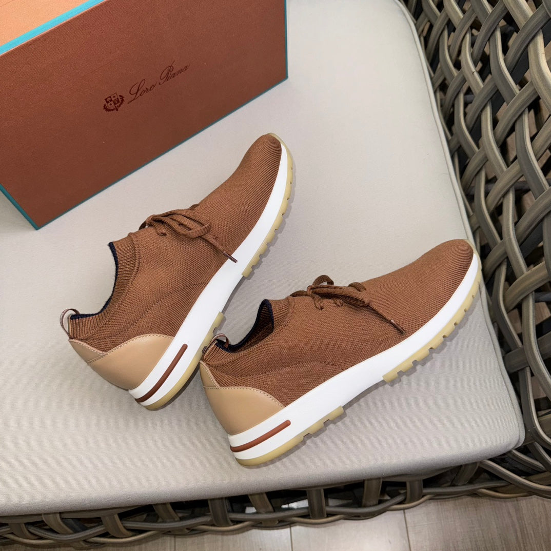Loro Piana Flexy Walk Wool Knit Sneakers
