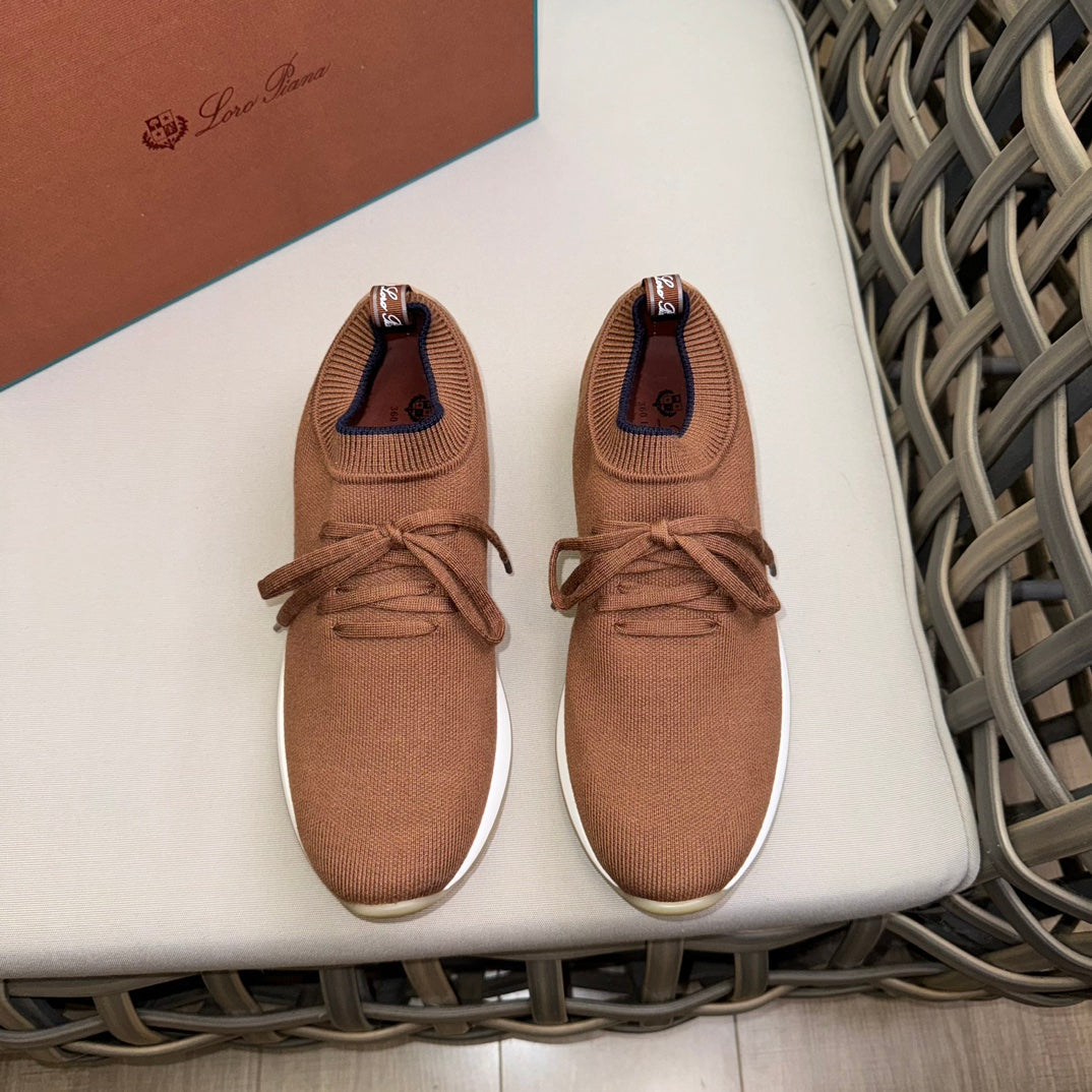 Loro Piana Flexy Walk Wool Knit Sneakers
