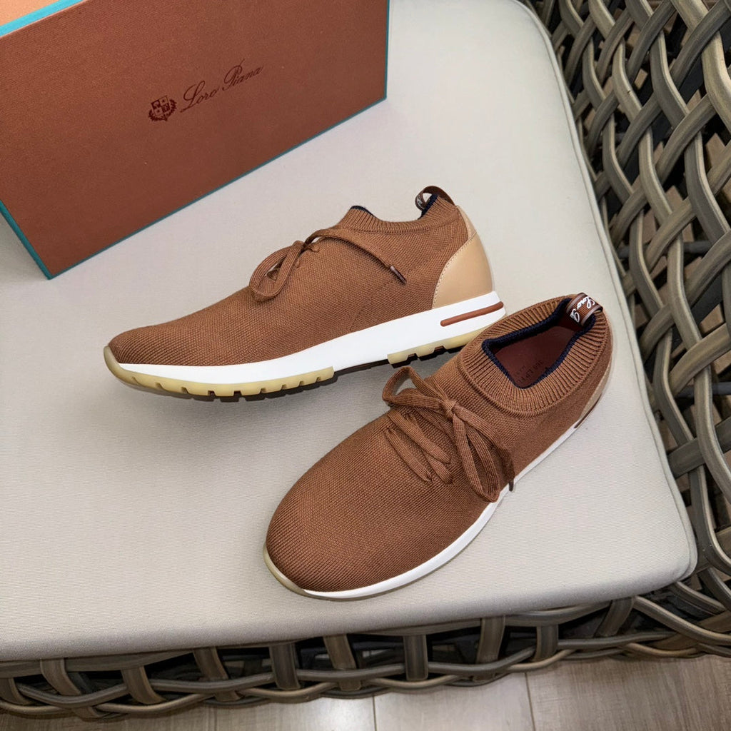 Loro Piana Flexy Walk Wool Knit Sneakers