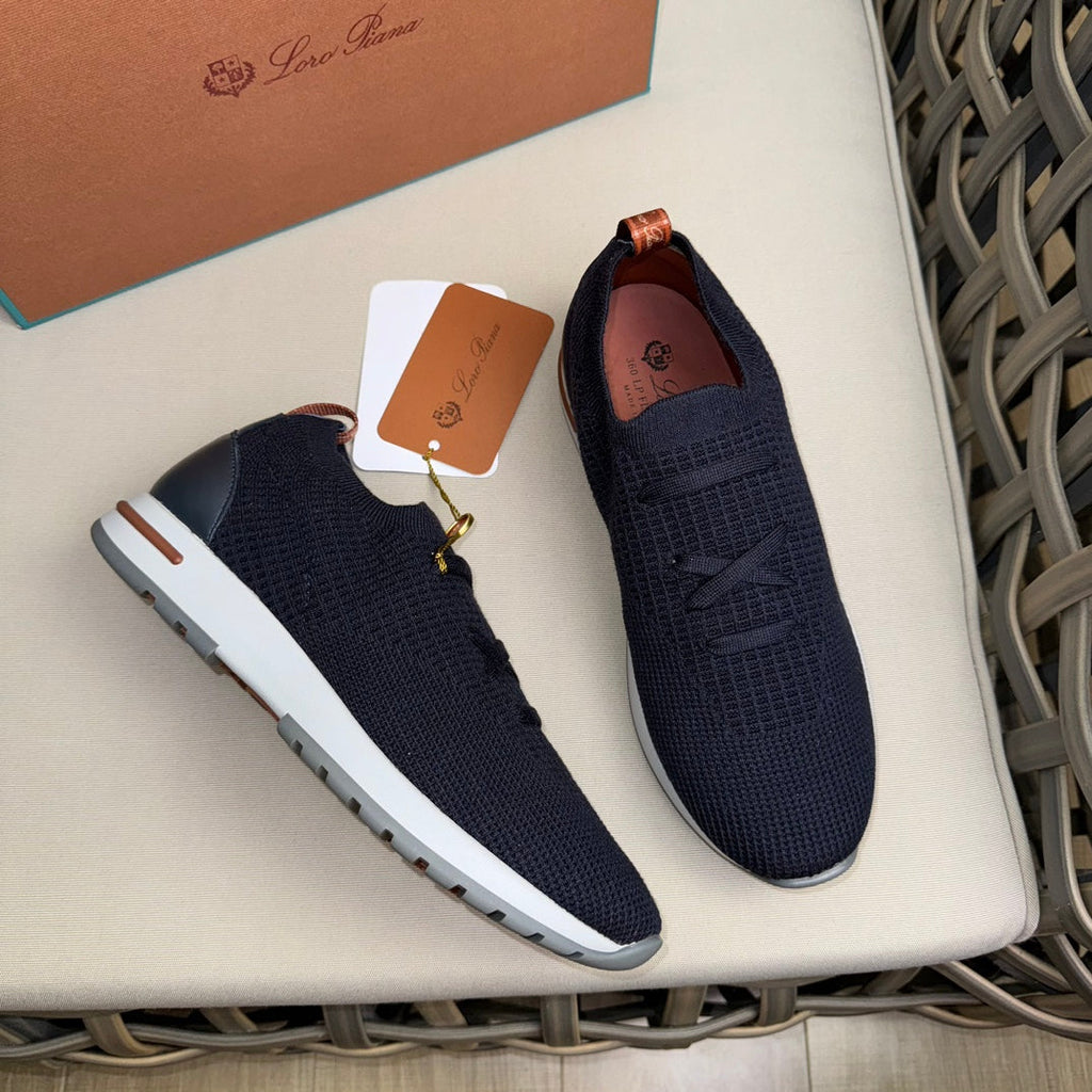 Loro Piana Flexy Walk Wool Knit Sneakers