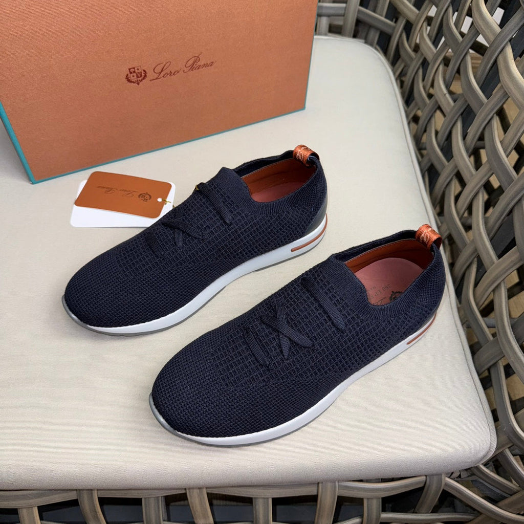 Loro Piana Flexy Walk Wool Knit Sneakers