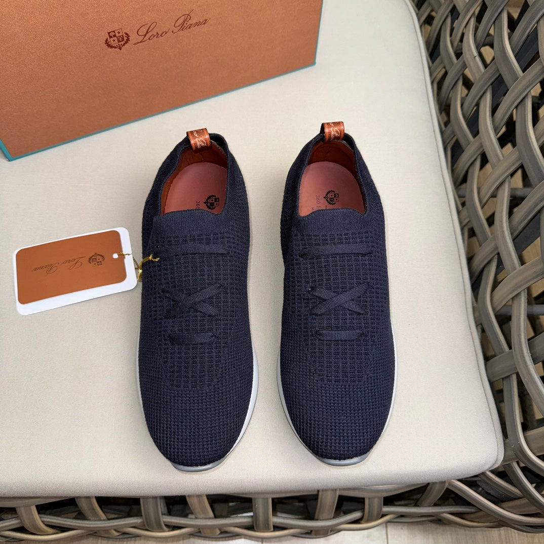 Loro Piana Flexy Walk Wool Knit Sneakers