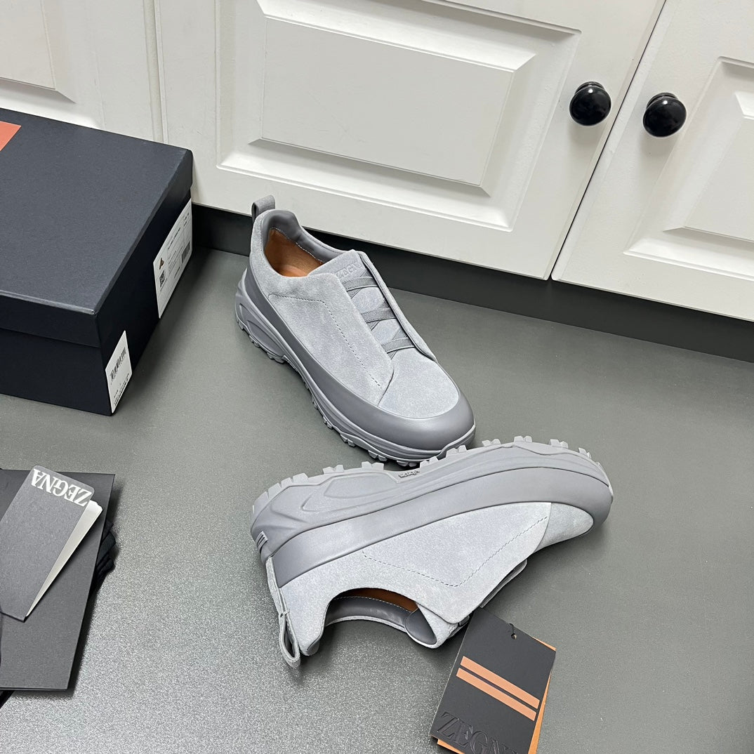 Zegna Triple Stitch™ Monte Suede Loafers – 2024 Collection