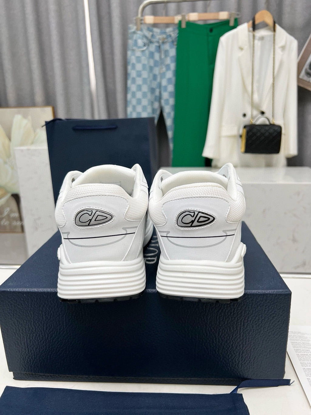 Dior B30 Unisex Mesh and Leather Sneakers