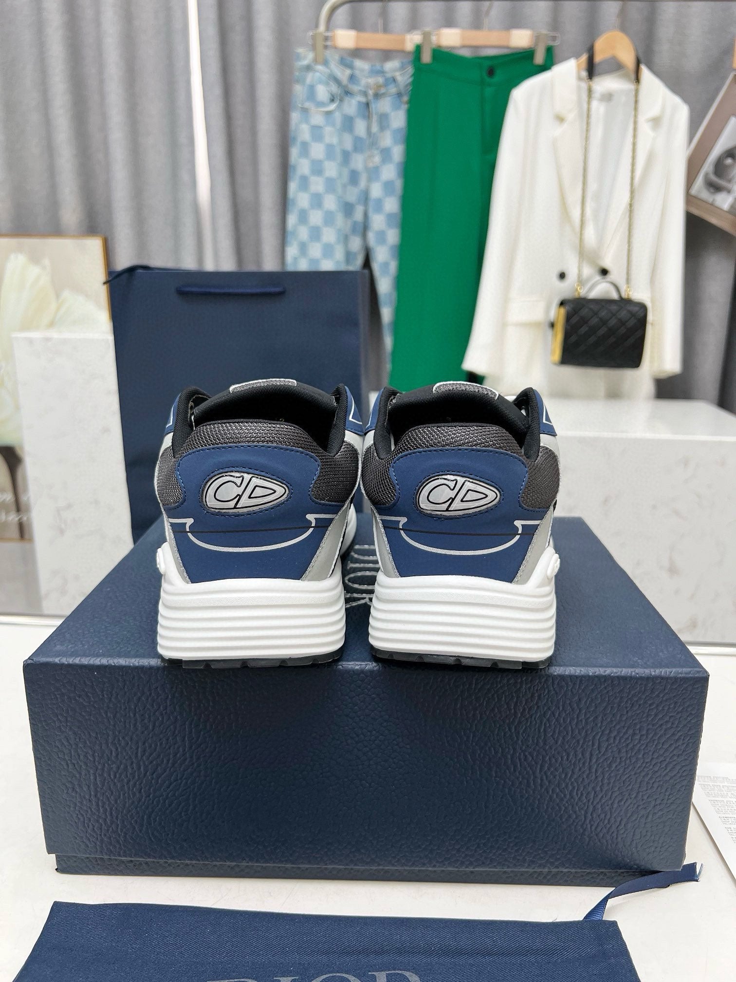 Dior B30 Unisex Mesh and Leather Sneakers