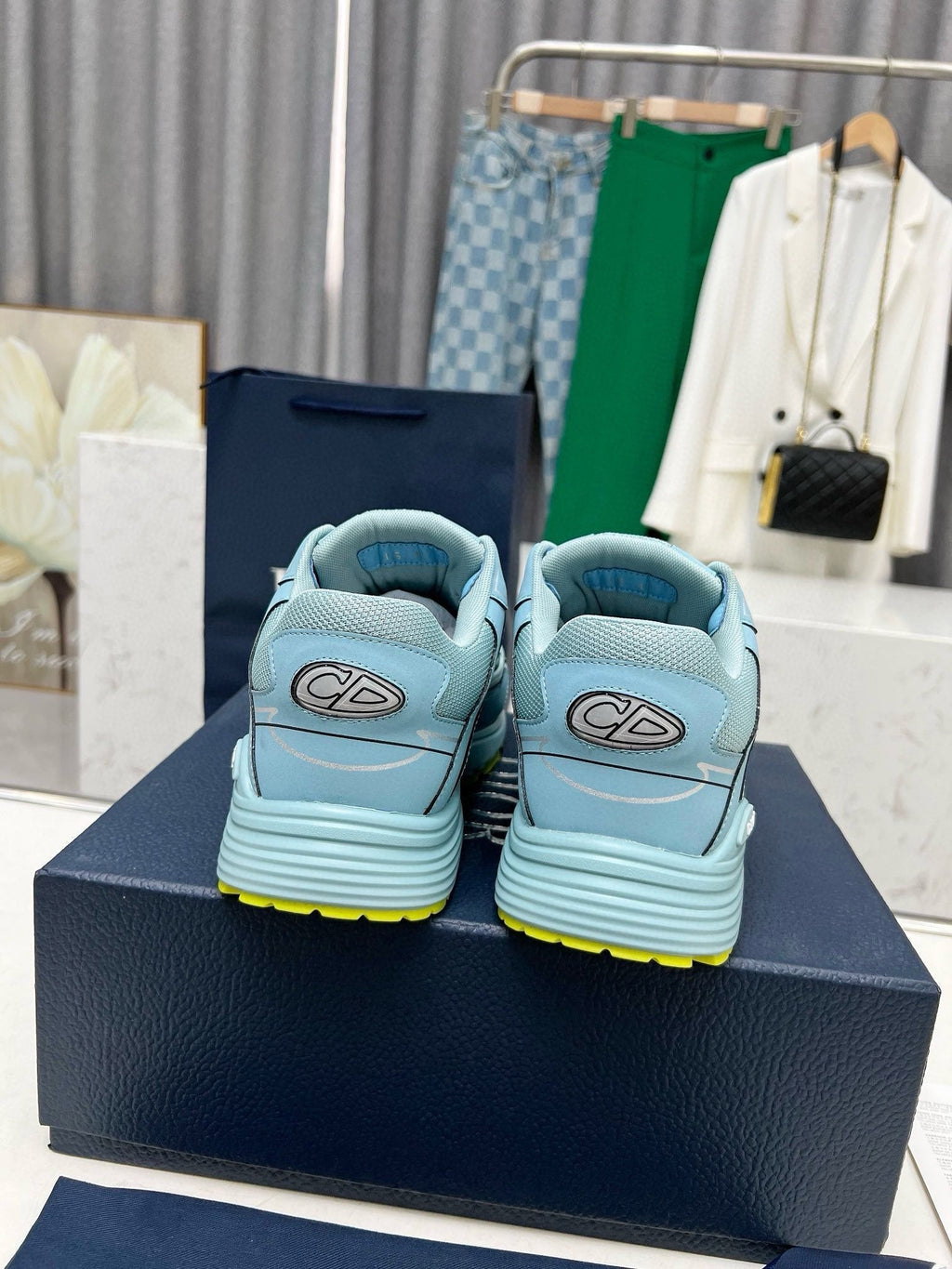 Dior B30 Unisex Mesh and Leather Sneakers