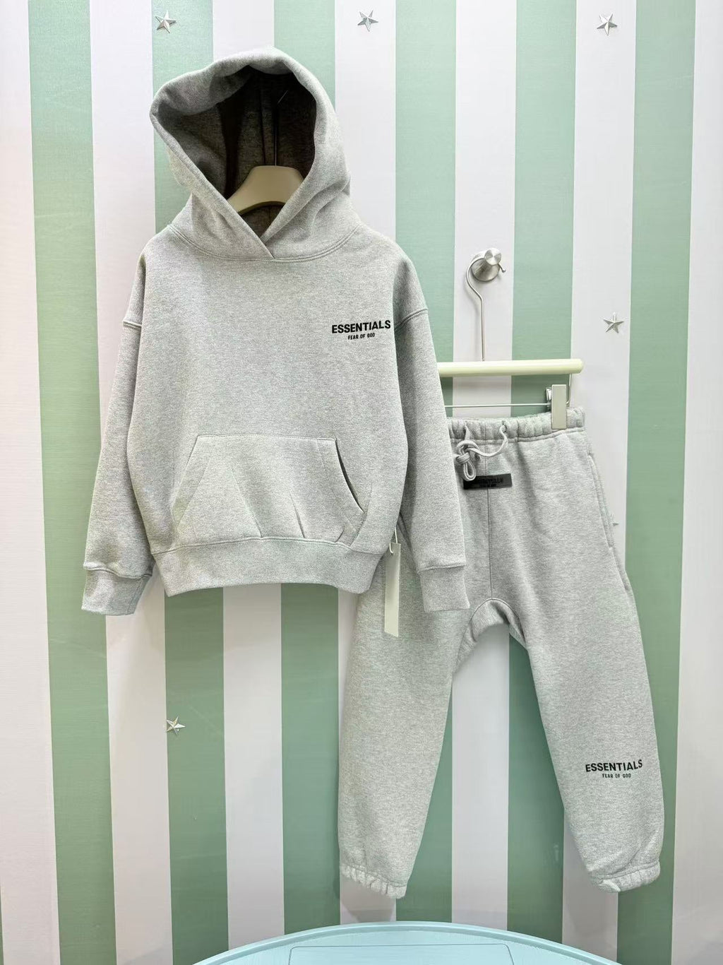 Fear of God ESSENTIALS Fleece Tracksuit Set – Kids Collection – 2025SS
