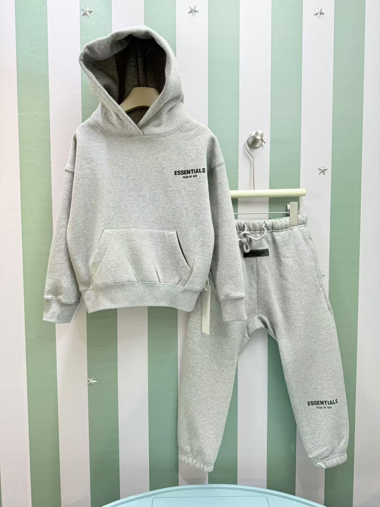 Fear of God ESSENTIALS Fleece Tracksuit Set – Kids Collection – 2025SS