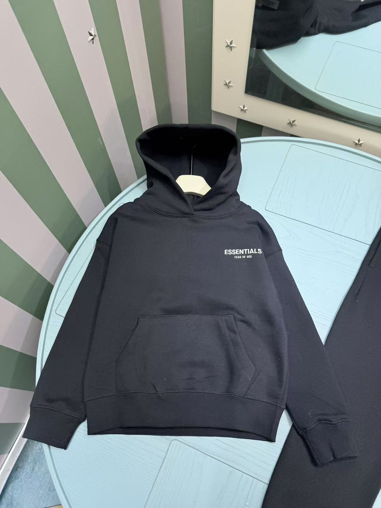 Fear of God ESSENTIALS Fleece Tracksuit Set – Kids Collection – 2025SS