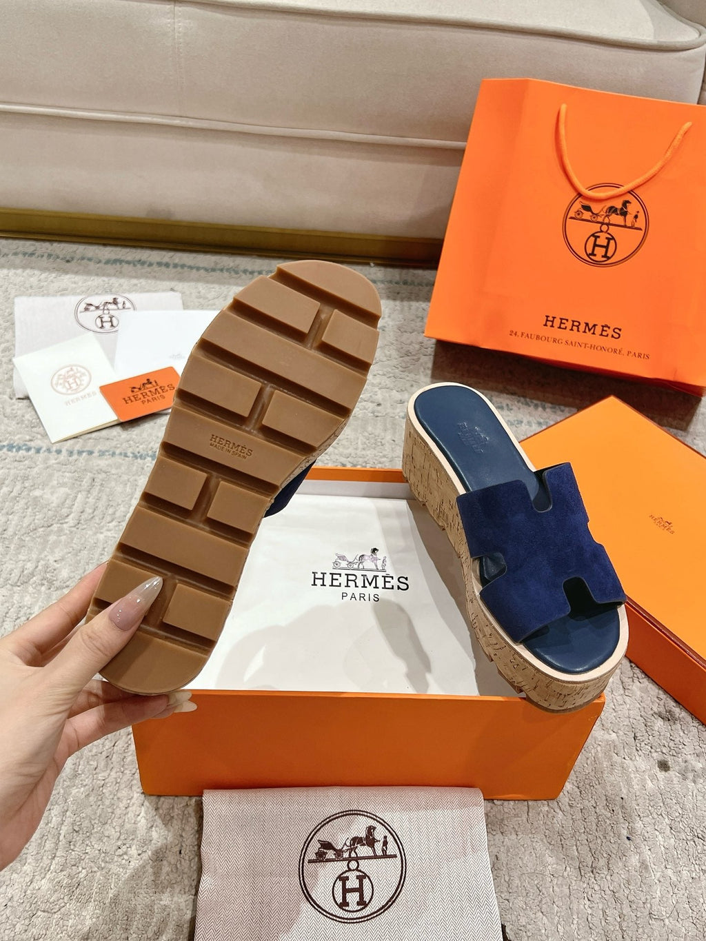 Hermès Wedge Sandals – 2024 Spring/Summer Collection