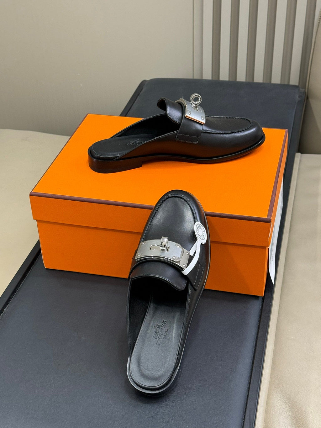 Hermes Kelly Wide Buckle Mules – 2025 Collection