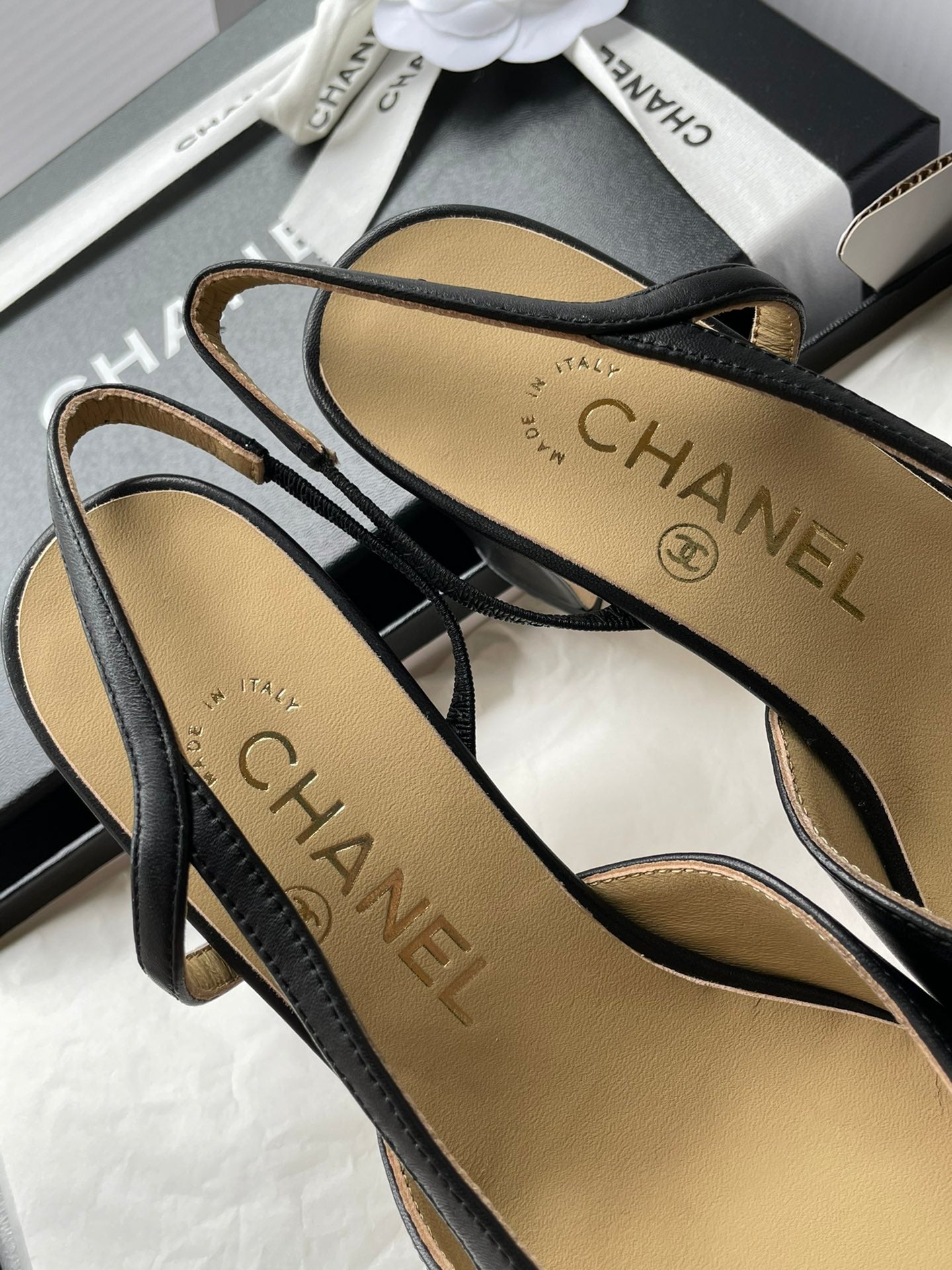 Chanel Slingback Sandals