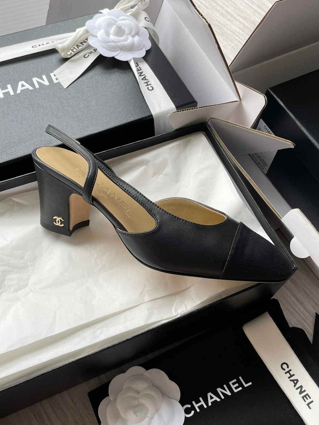 Chanel Slingback Sandals