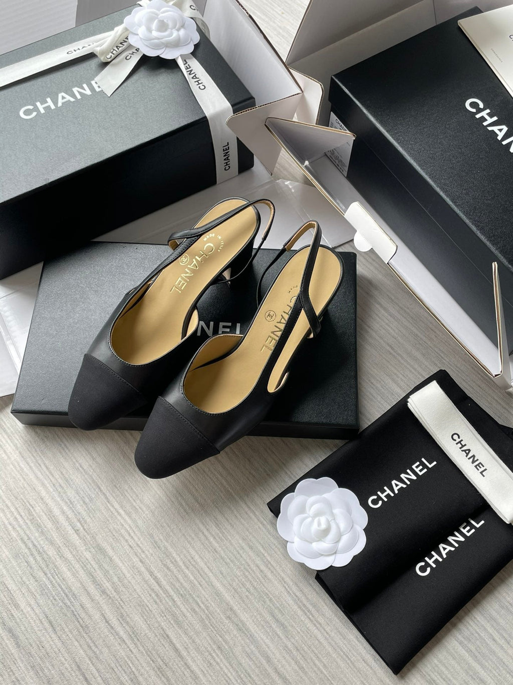 Chanel Slingback Sandals