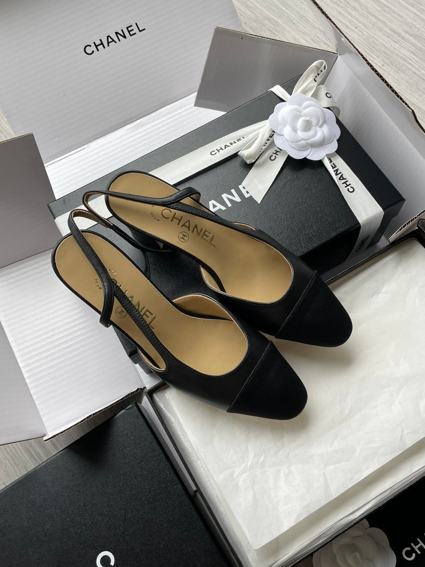 Chanel Slingback Sandals