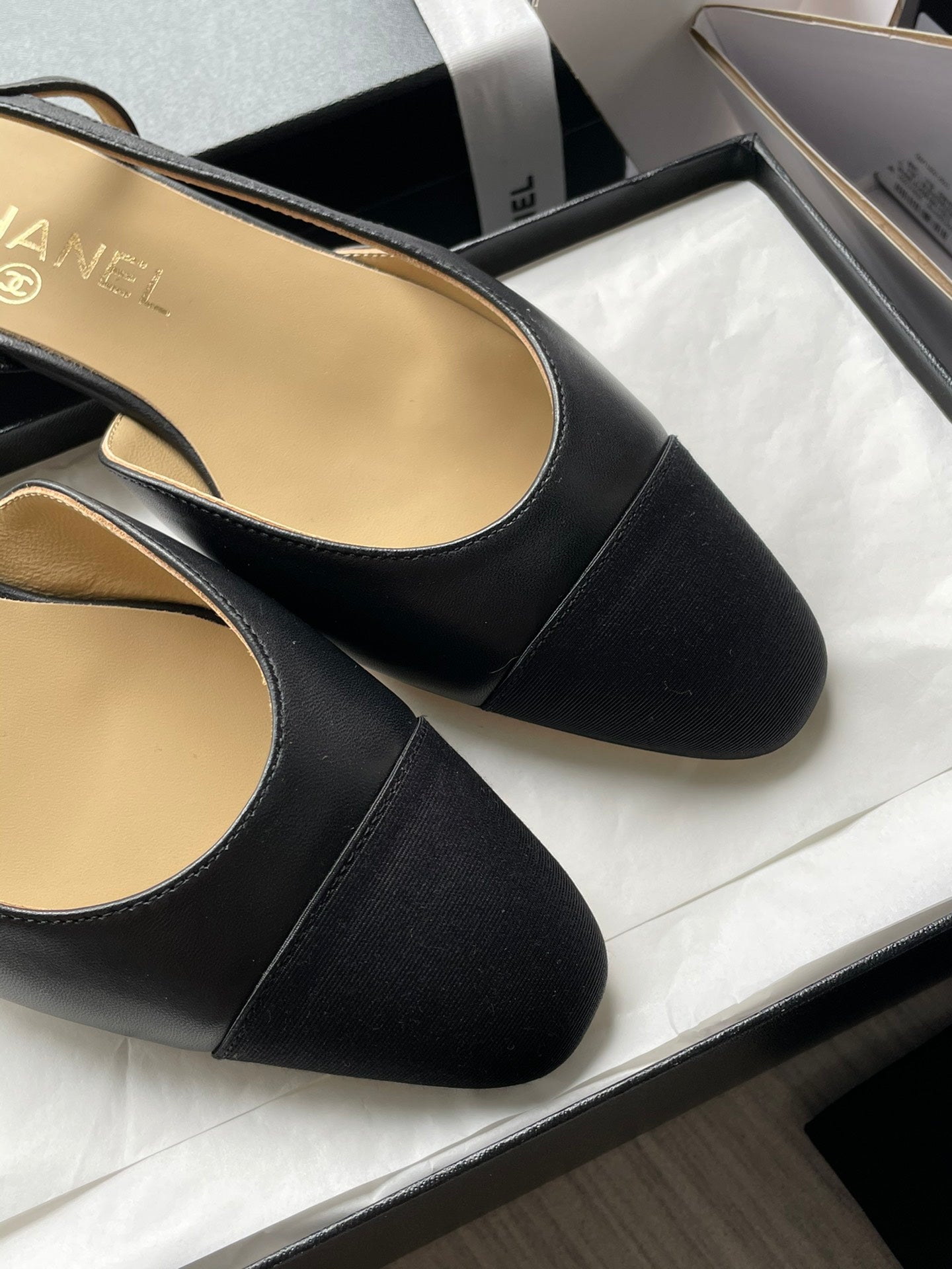 Chanel Lambskin Slingback Sandals