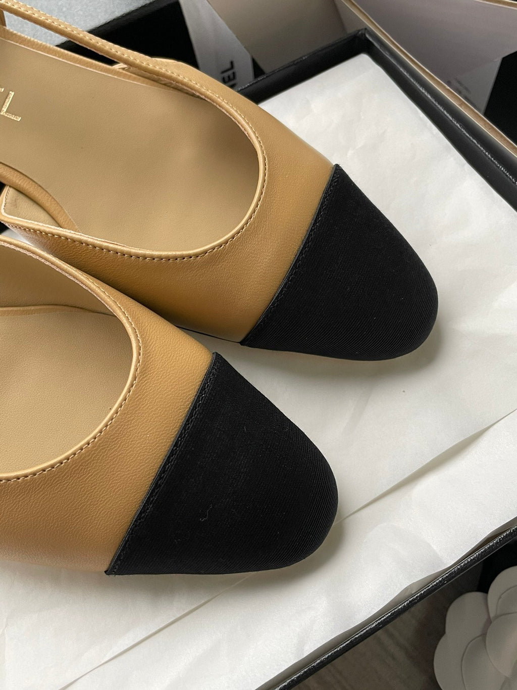 Chanel Lambskin Slingback Sandals