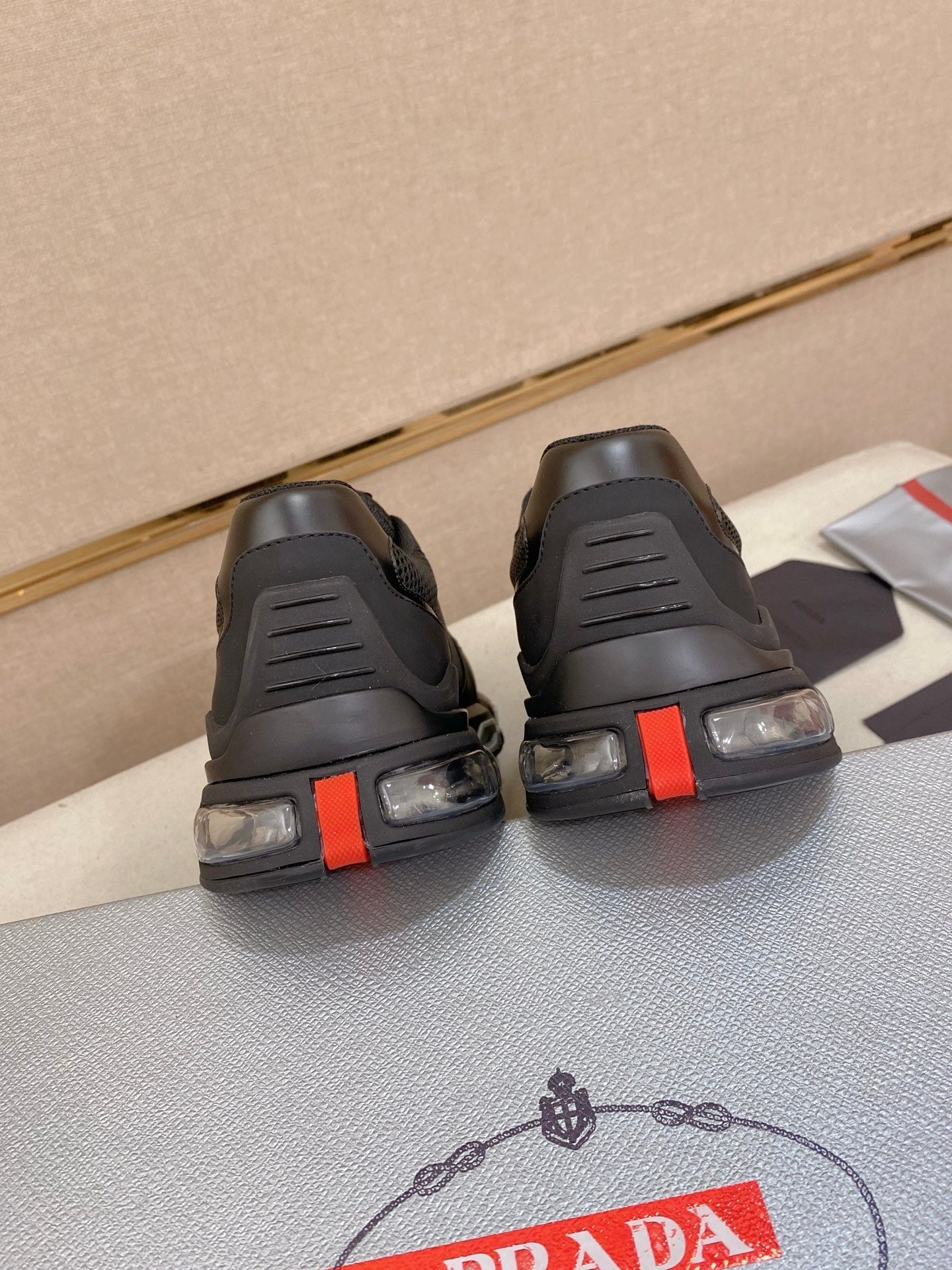 Prada Men's Leather Mesh Sneakers – New Collection