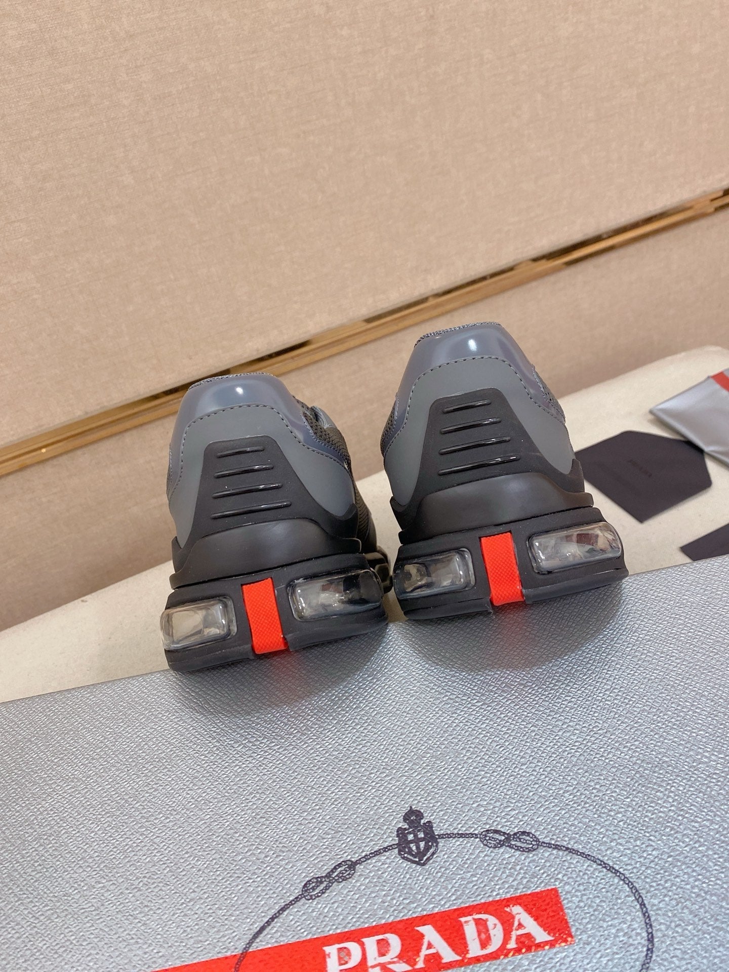 Prada Men's Leather Mesh Sneakers – New Collection
