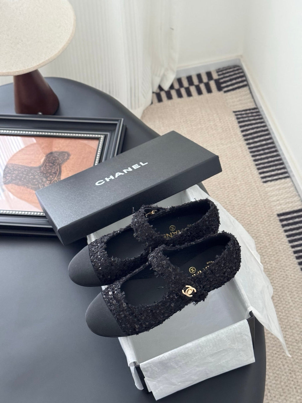 Chanel 25s Runway Mary Jane Flats