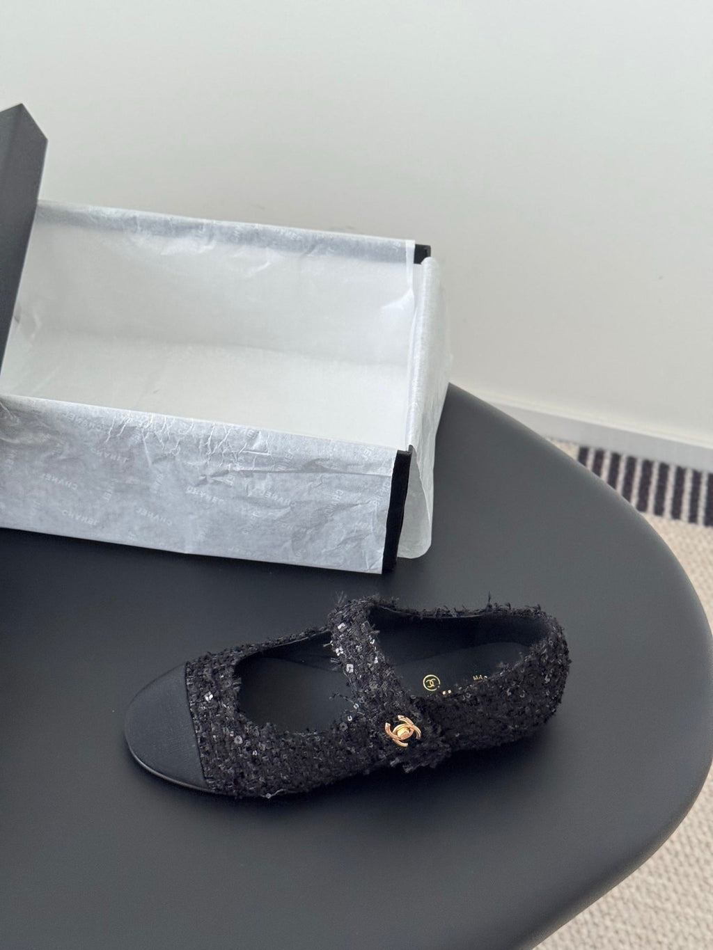Chanel 25s Runway Mary Jane Flats