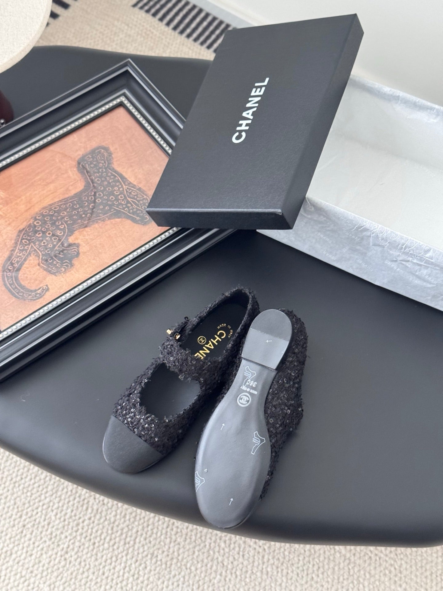 Chanel 25s Runway Mary Jane Flats