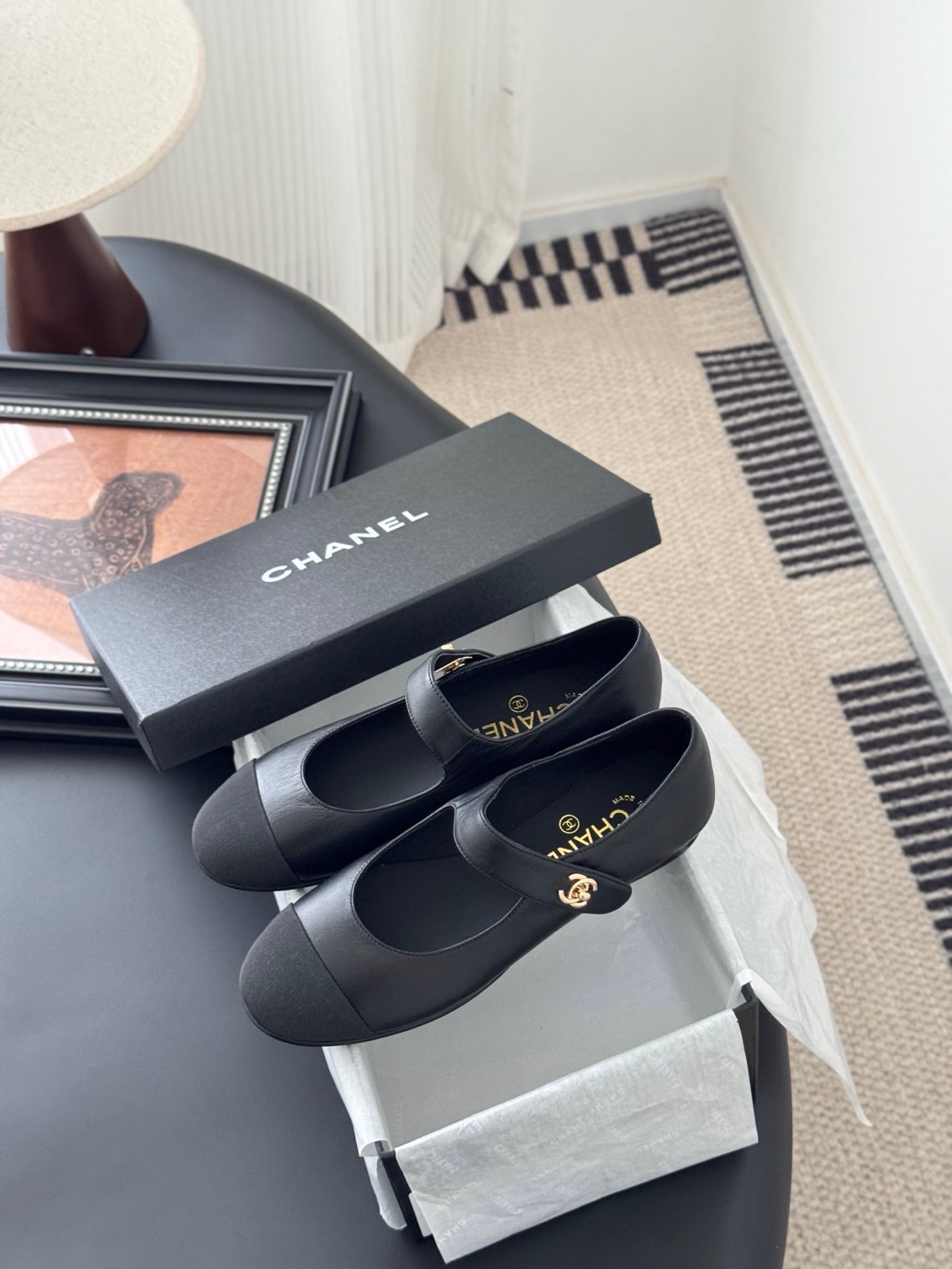 Chanel 25s Runway Mary Jane Flats