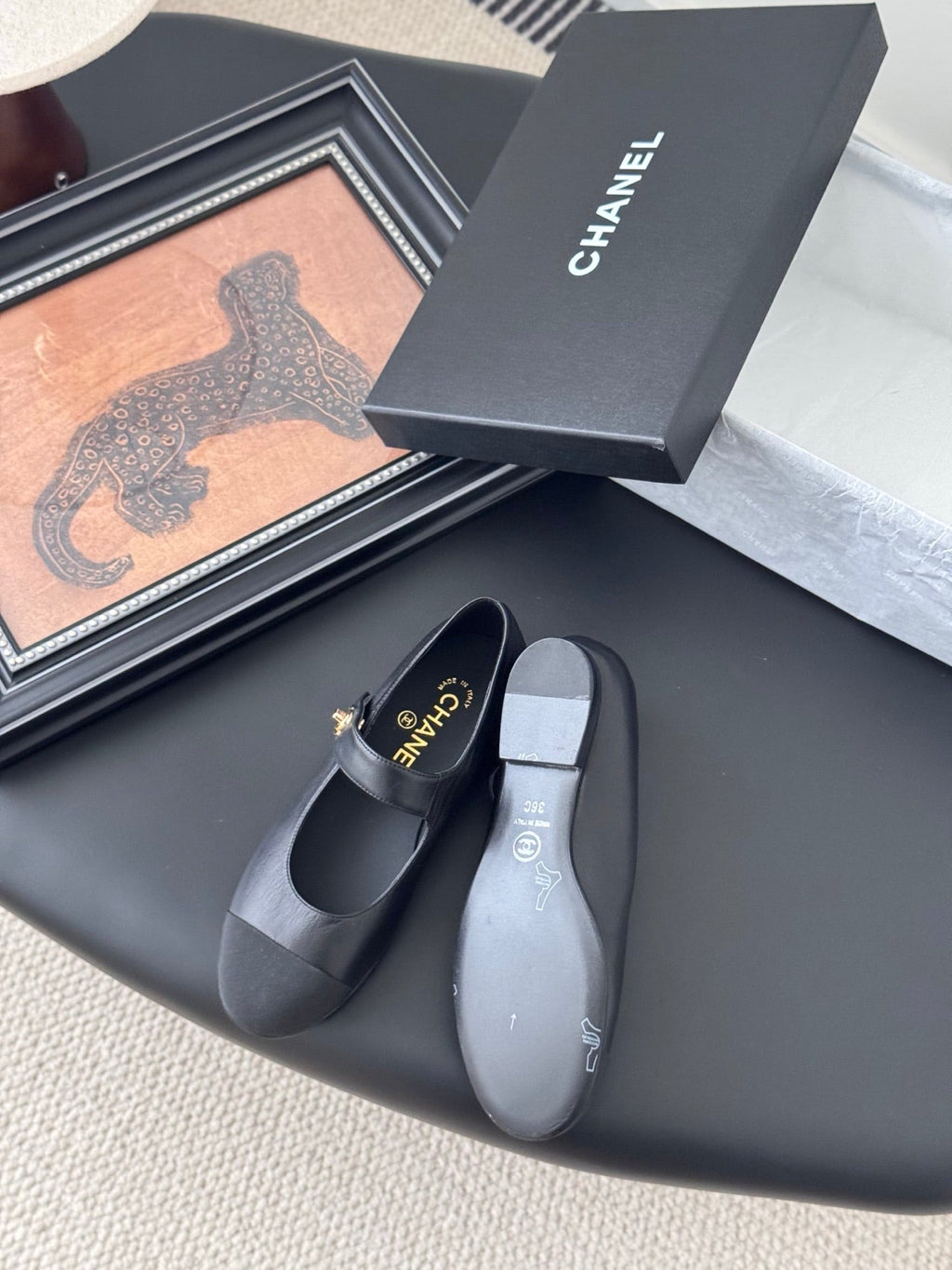 Chanel 25s Runway Mary Jane Flats
