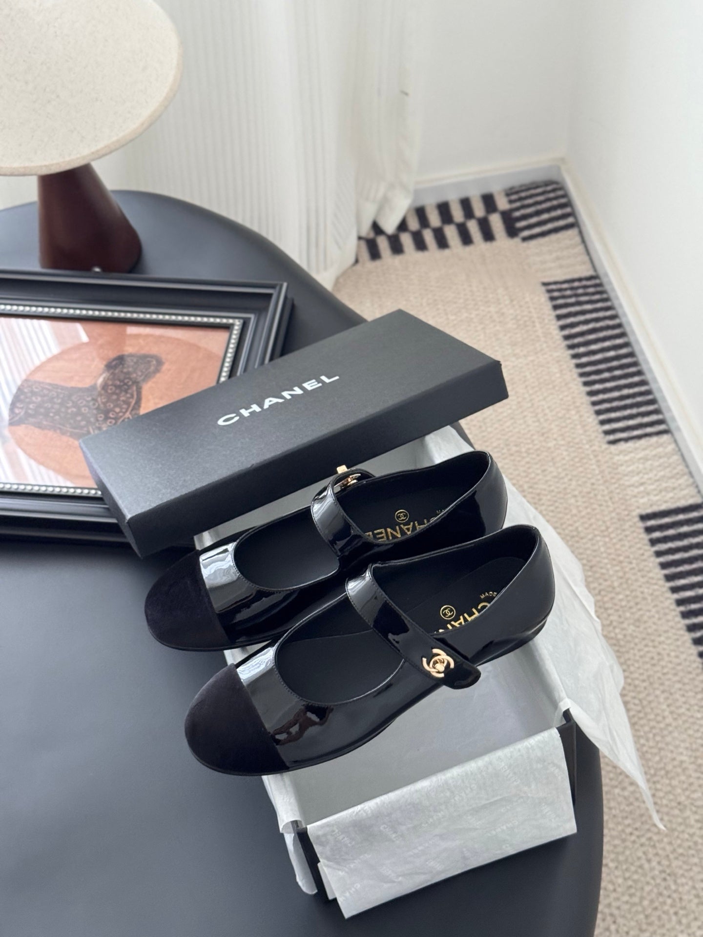 Chanel 25s Runway Mary Jane Flats