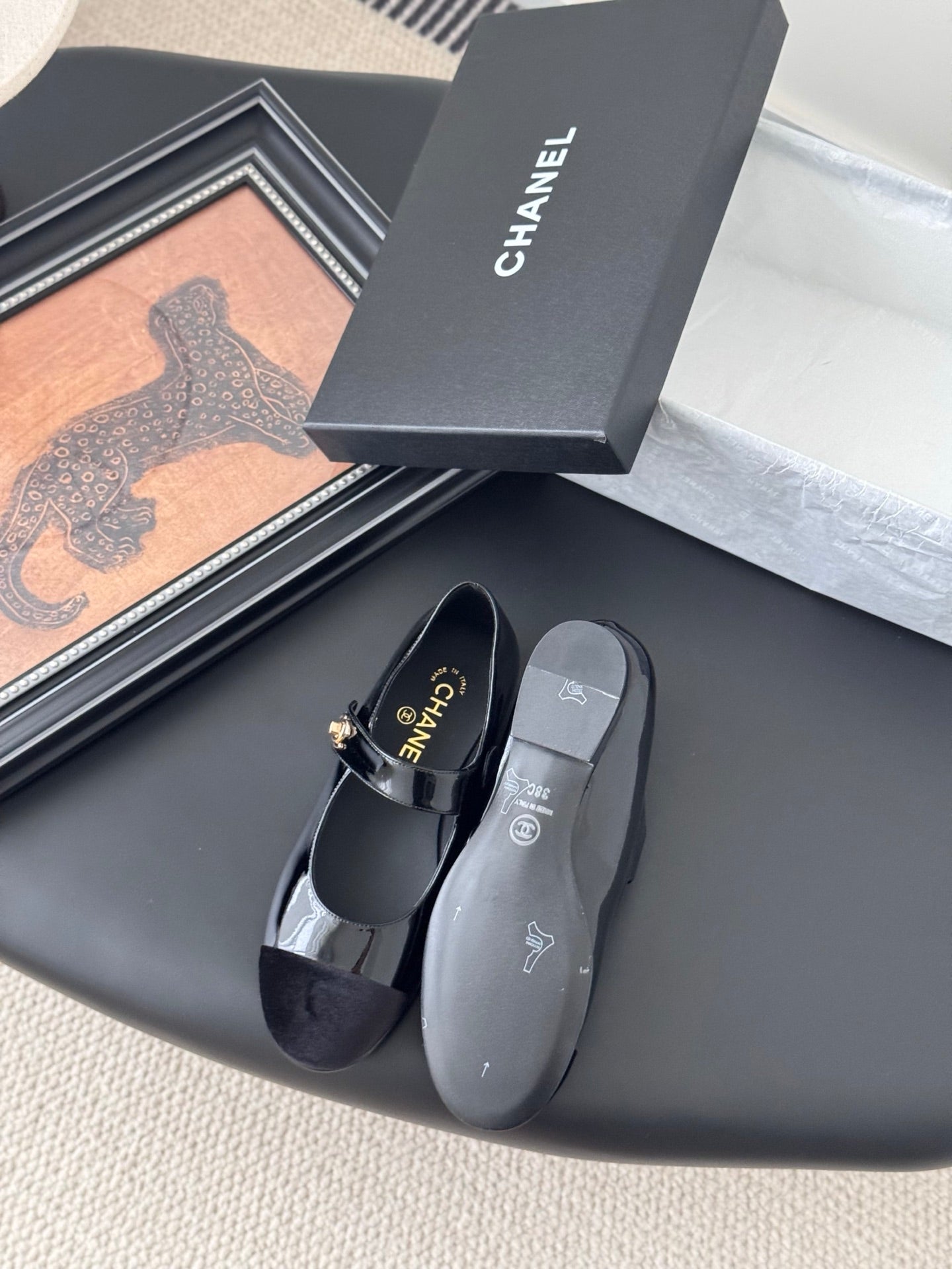 Chanel 25s Runway Mary Jane Flats