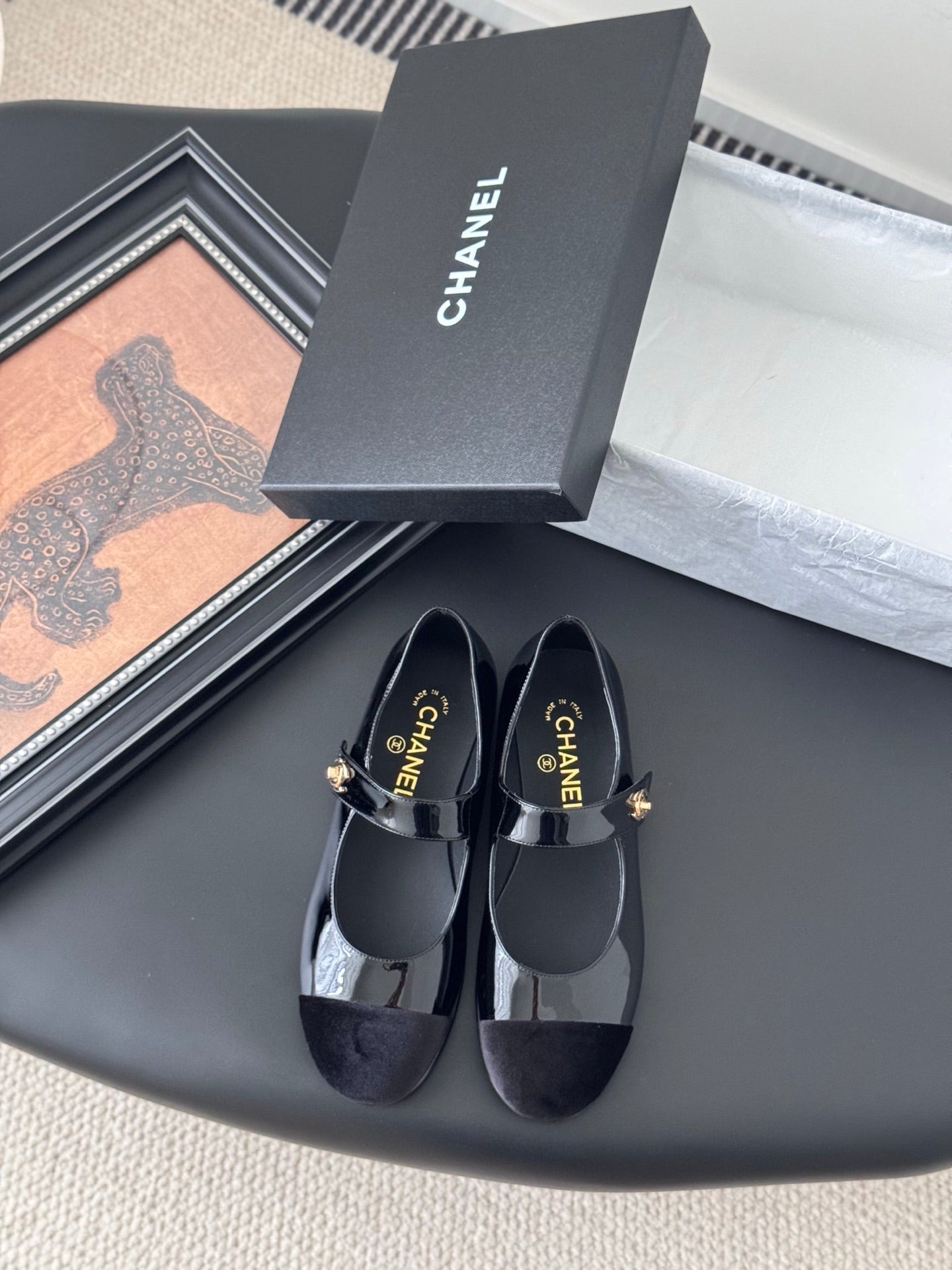 Chanel 25s Runway Mary Jane Flats