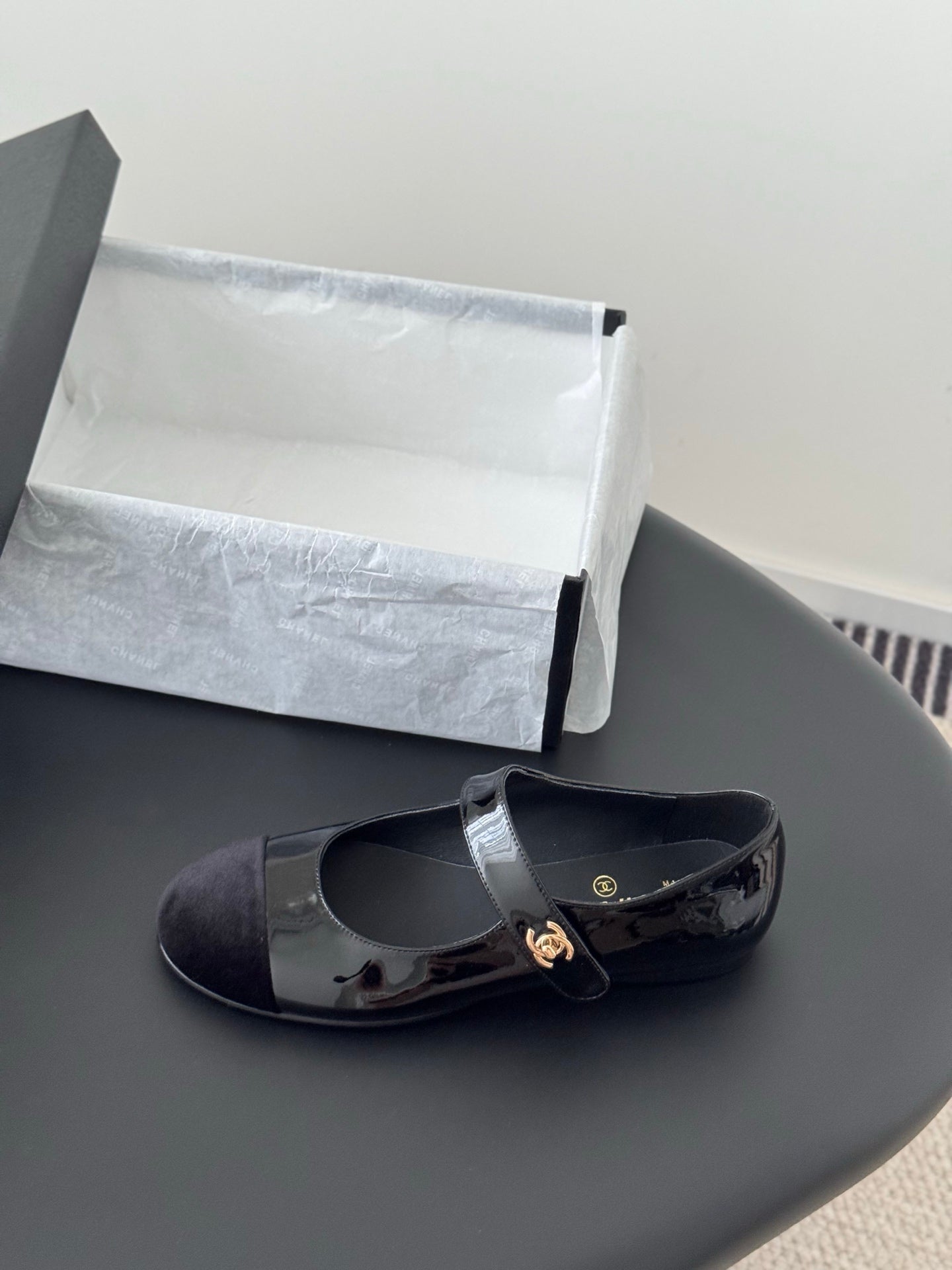 Chanel 25s Runway Mary Jane Flats