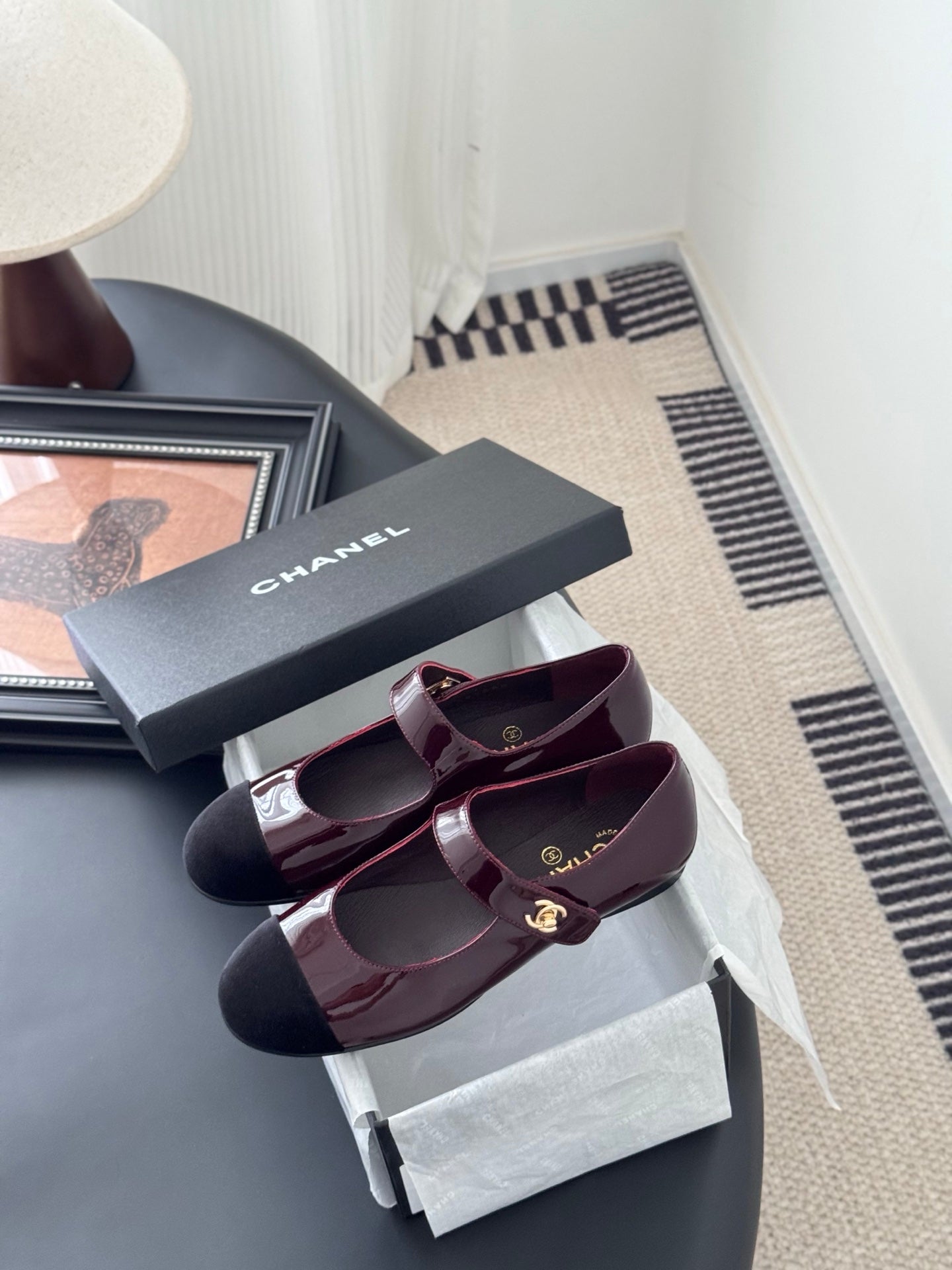 Chanel 25s Runway Mary Jane Flats