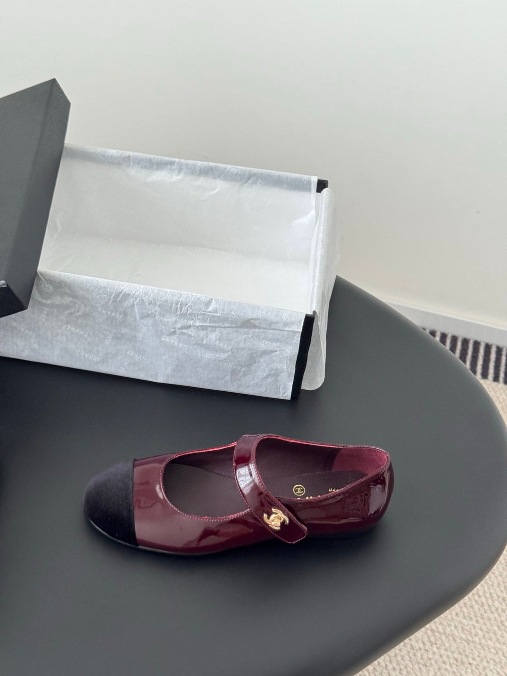 Chanel 25s Runway Mary Jane Flats