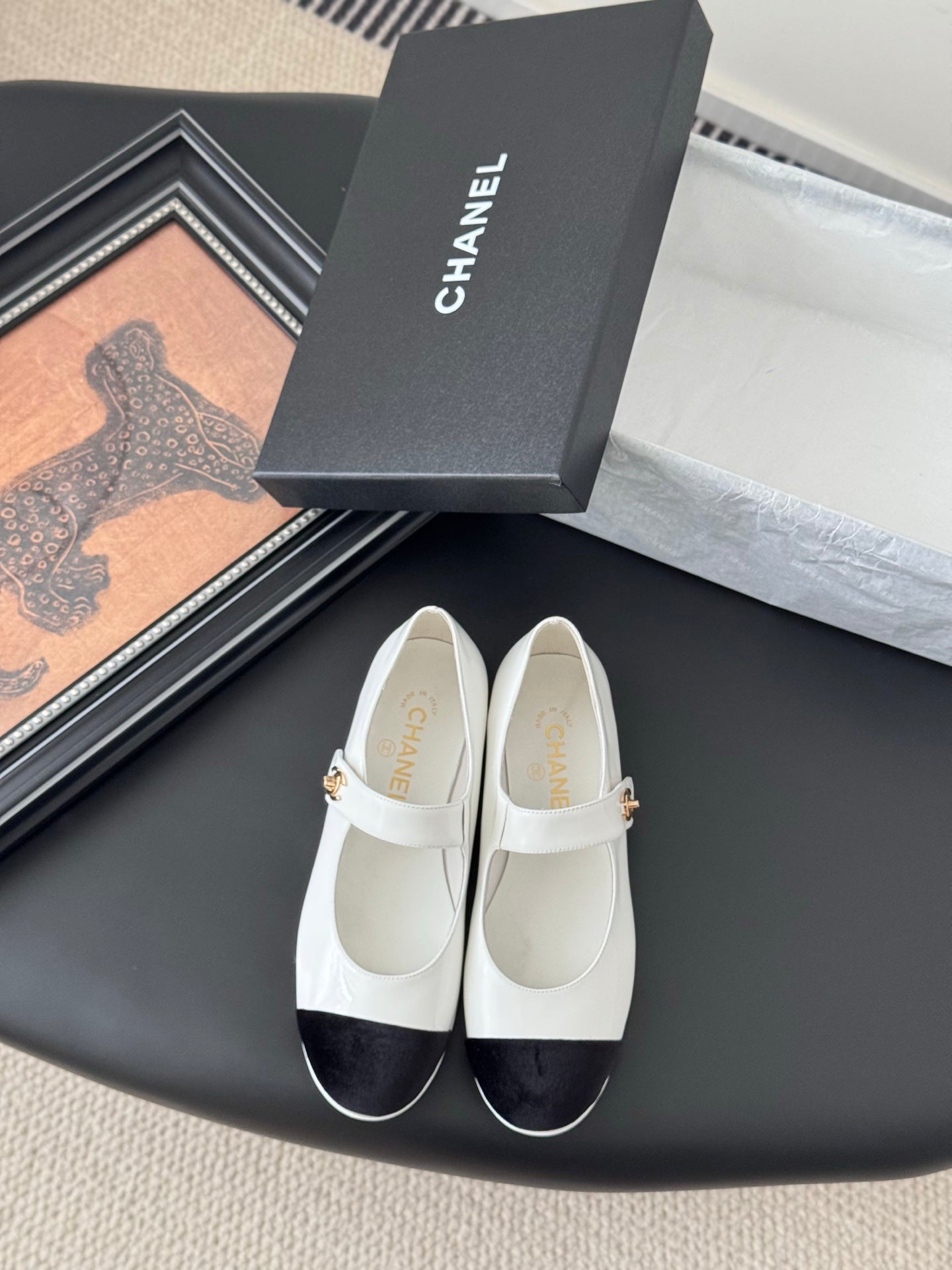 Chanel 25s Runway Mary Jane Flats