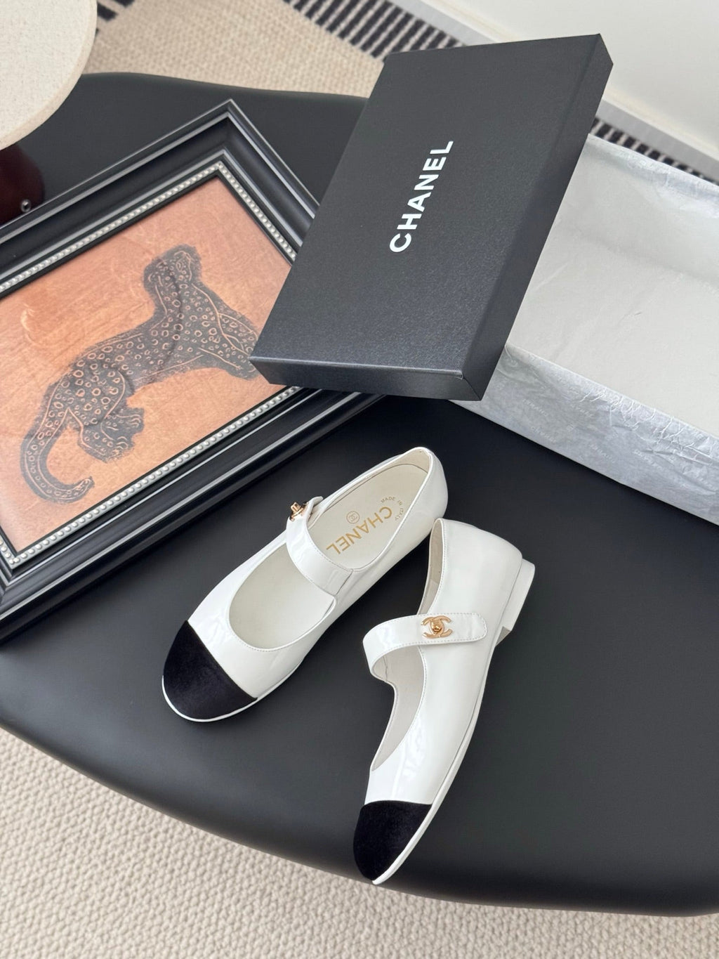Chanel 25s Runway Mary Jane Flats