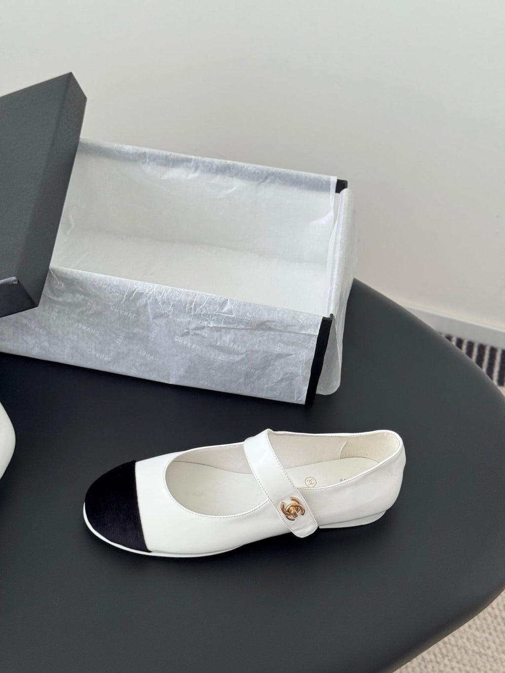 Chanel 25s Runway Mary Jane Flats
