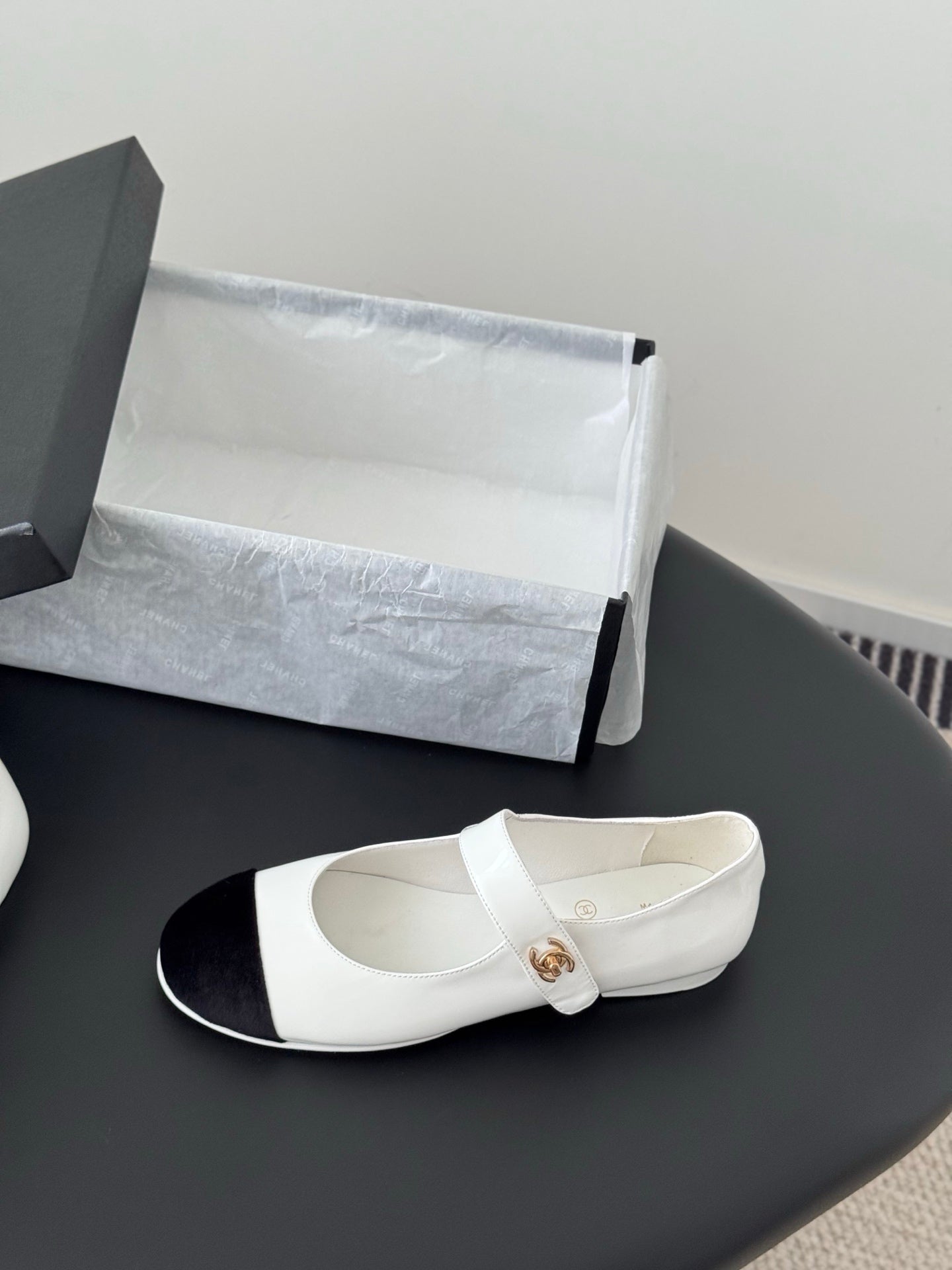 Chanel 25s Runway Mary Jane Flats