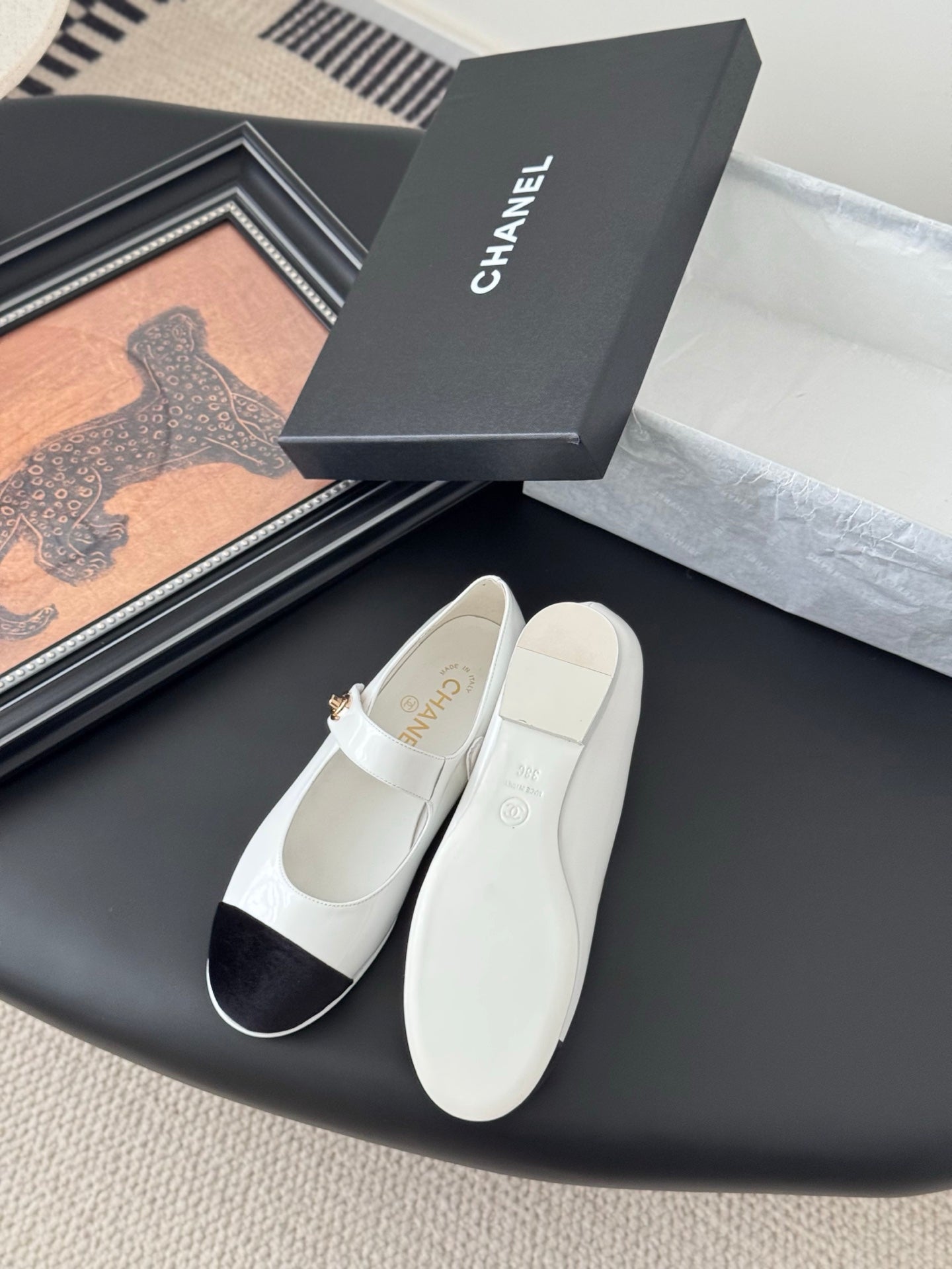 Chanel 25s Runway Mary Jane Flats