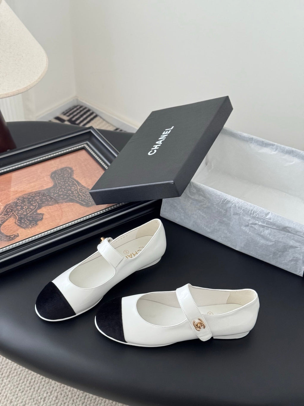 Chanel 25s Runway Mary Jane Flats