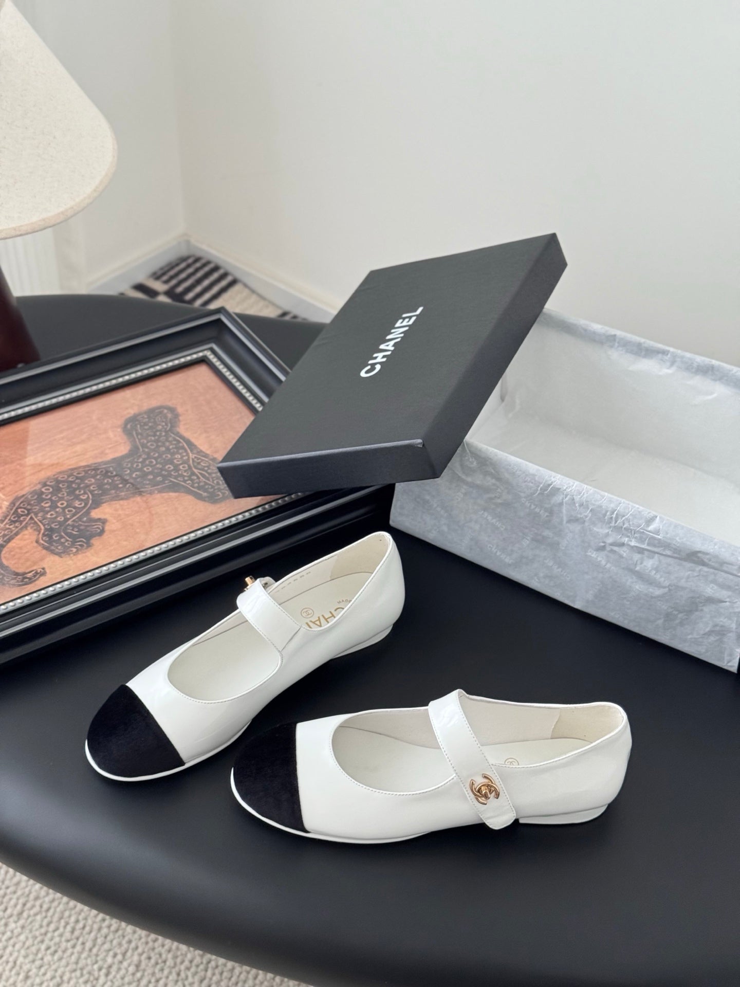 Chanel 25s Runway Mary Jane Flats