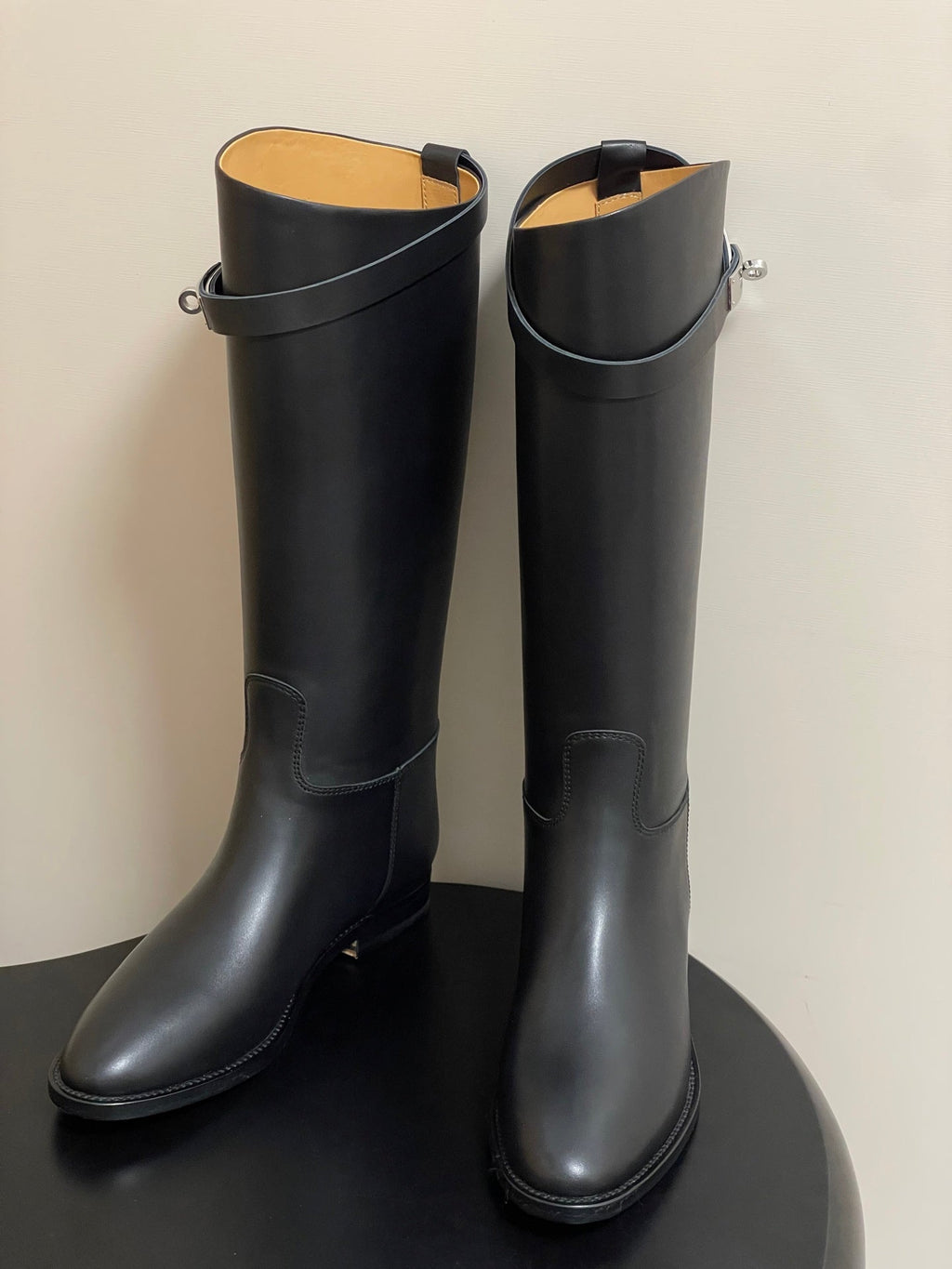 Hermès Jumping Kelly Buckle Knee-High Boots