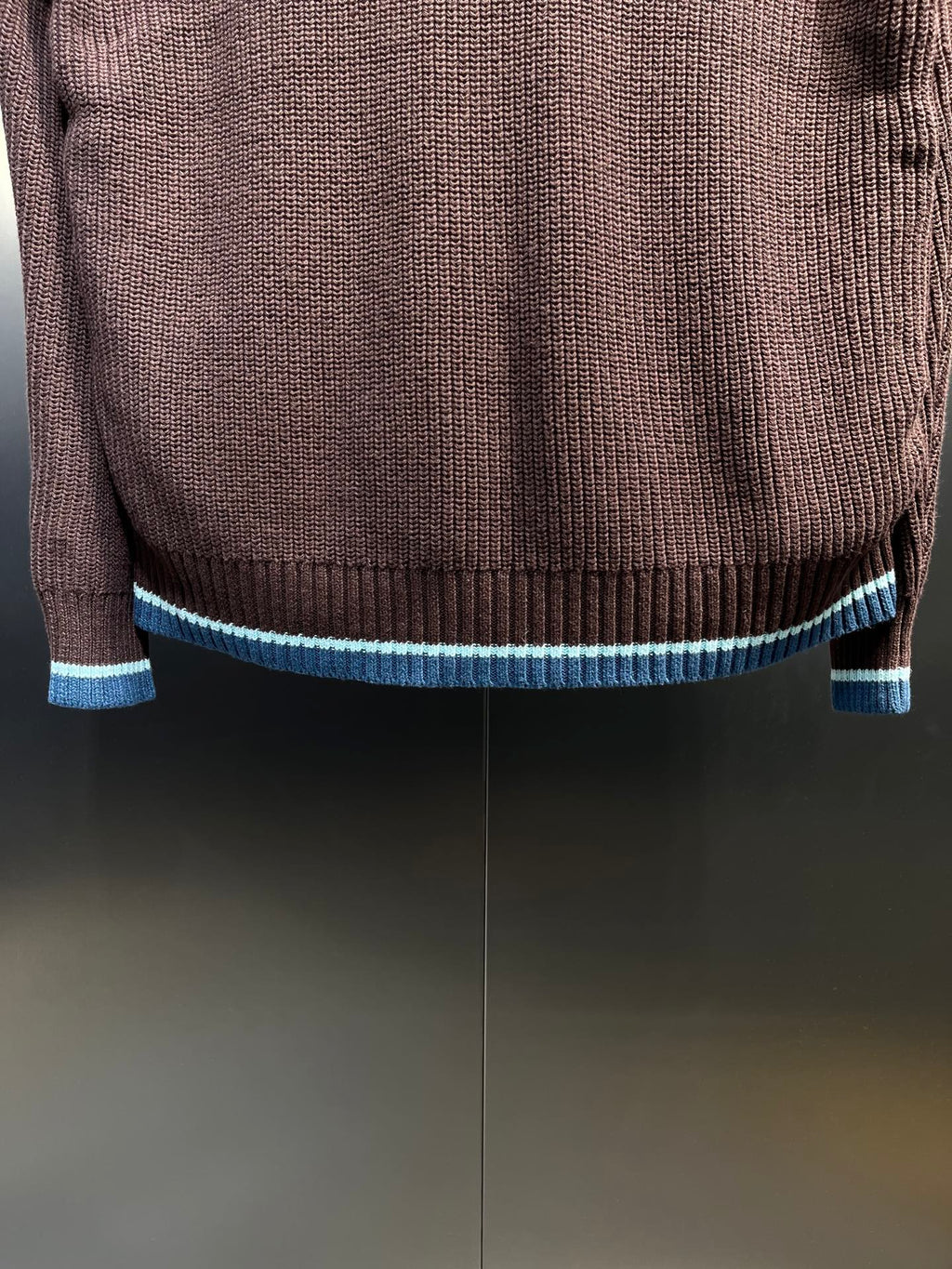 Moncler Knitted Patchwork Stand-Collar Jacket