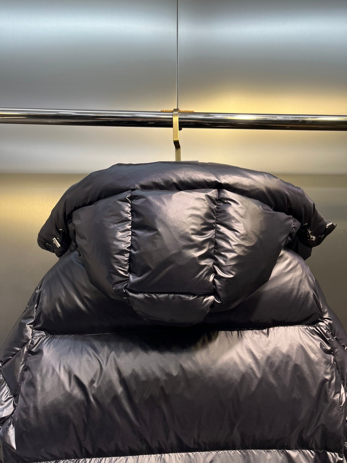 Moncler Maya Rainbow Stripe Down Jacket