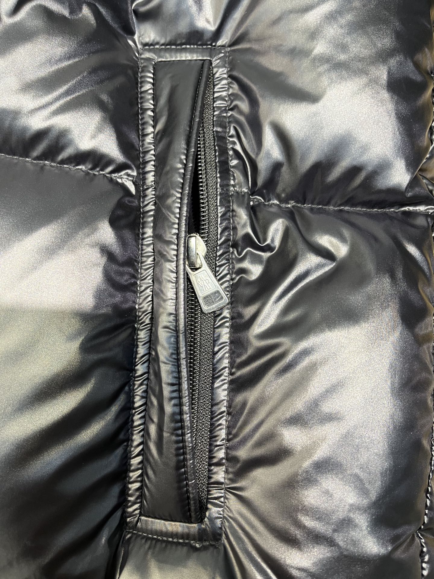 Moncler Maya Rainbow Stripe Down Jacket
