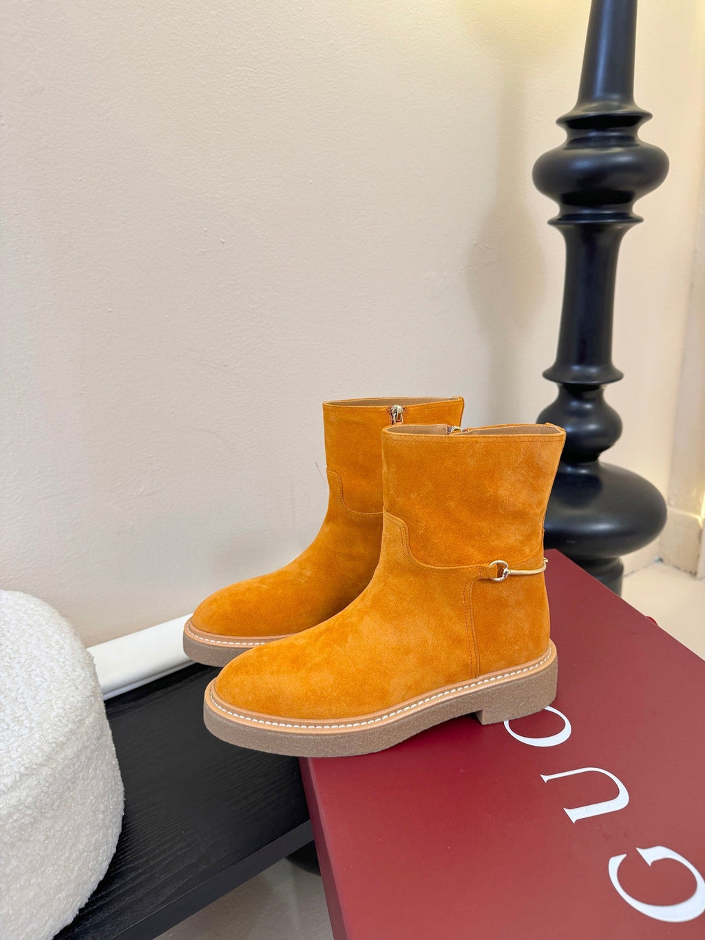 Gucci Runway Suede Boots