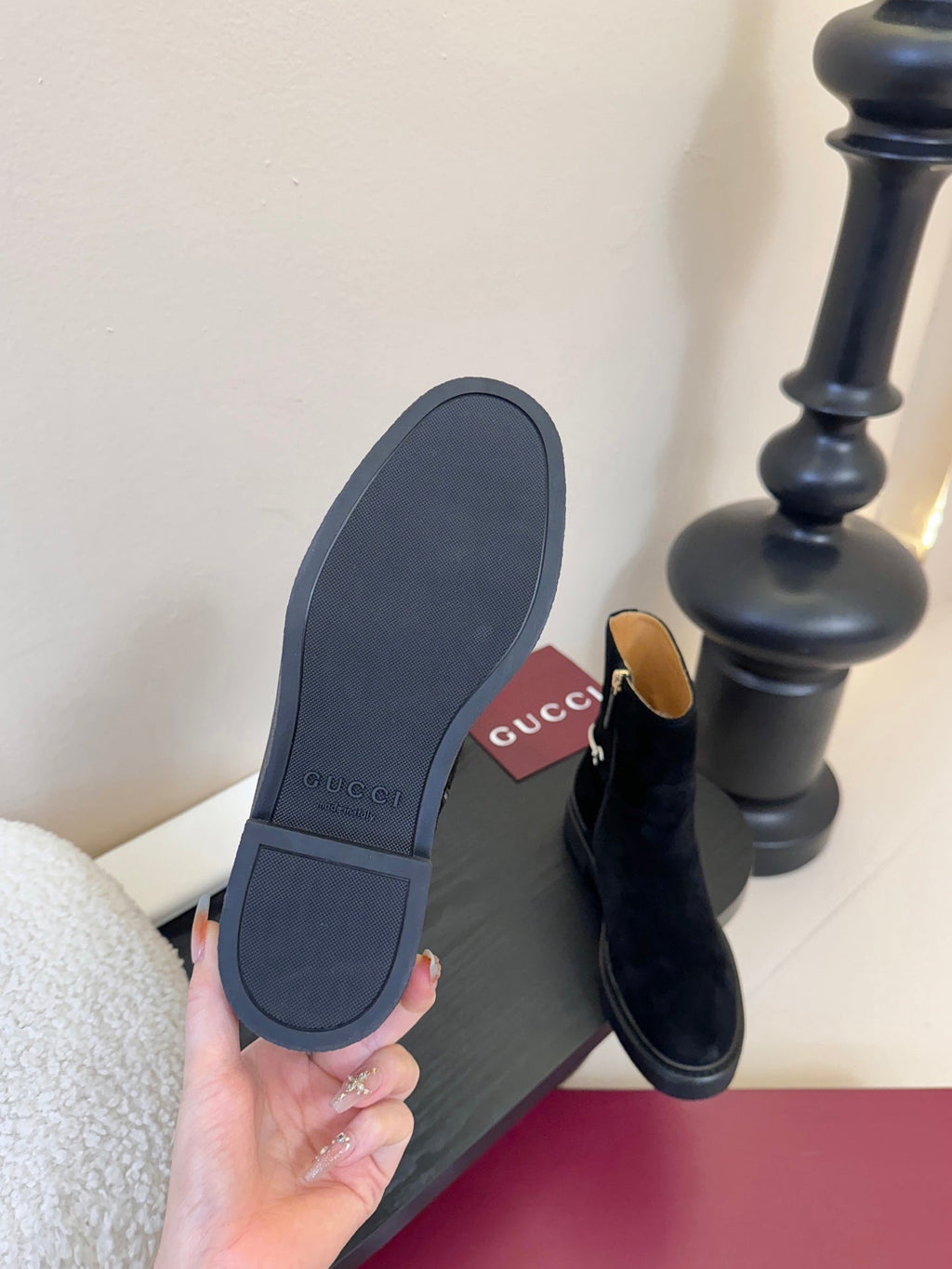 Gucci Runway Suede Boots